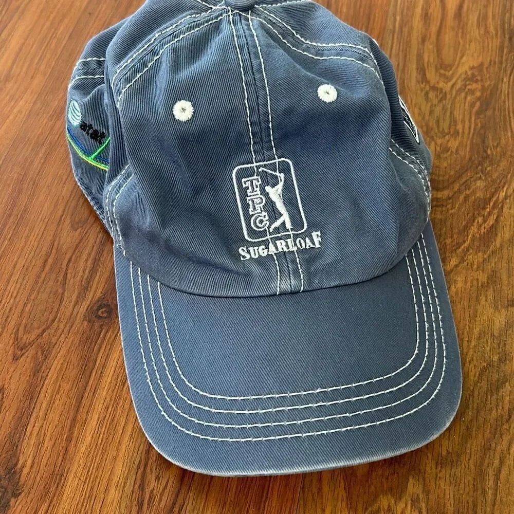 TPG Sugarloaf denim blue baseball cap golf AT&T classic PGA tour